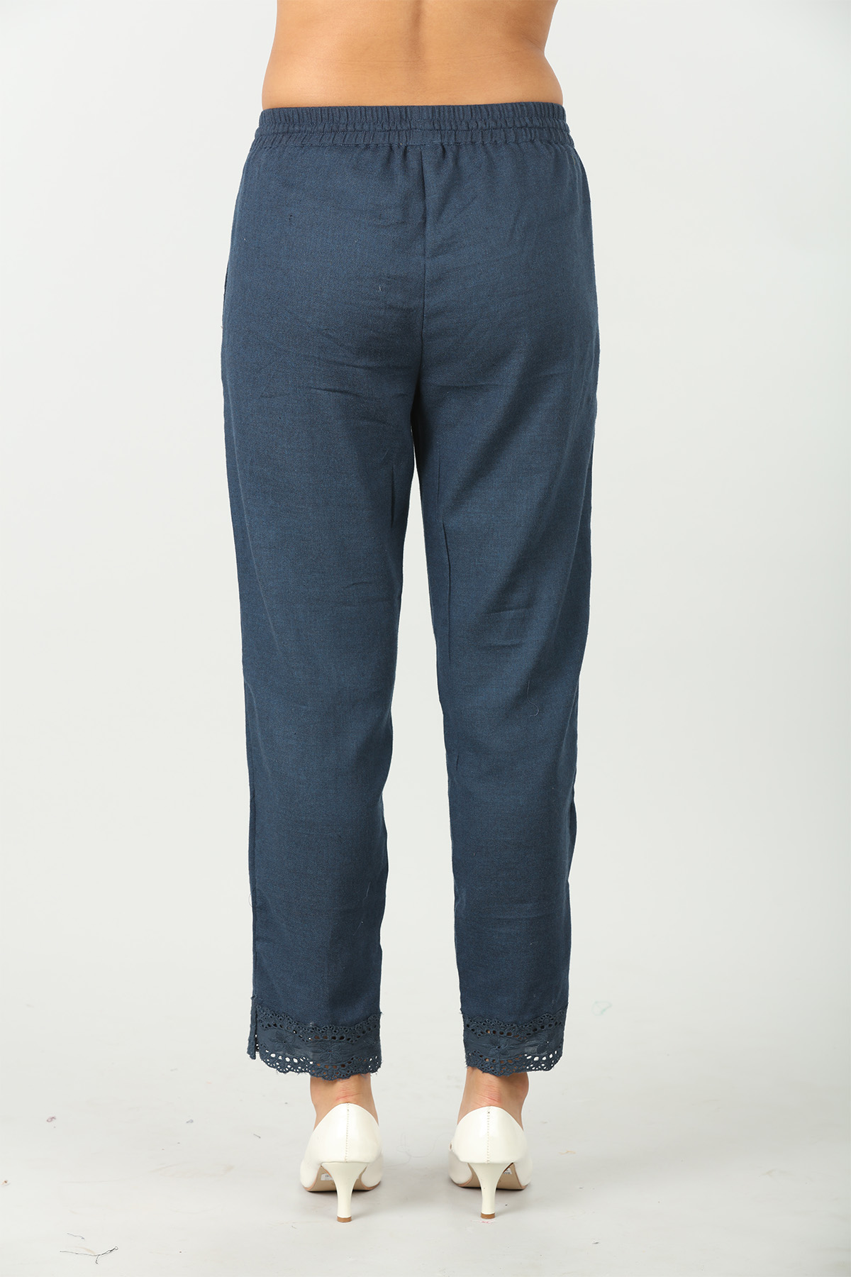 Blue solid palazzo - Image 6