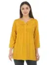 Yellow Solid Ladies Top Fancy