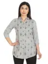Printed Grey Shirt For Women