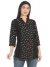 Black Printed Shirt Women