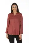 Printed Maroon Shirt For Women