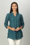 Teal Color Shirt For Women