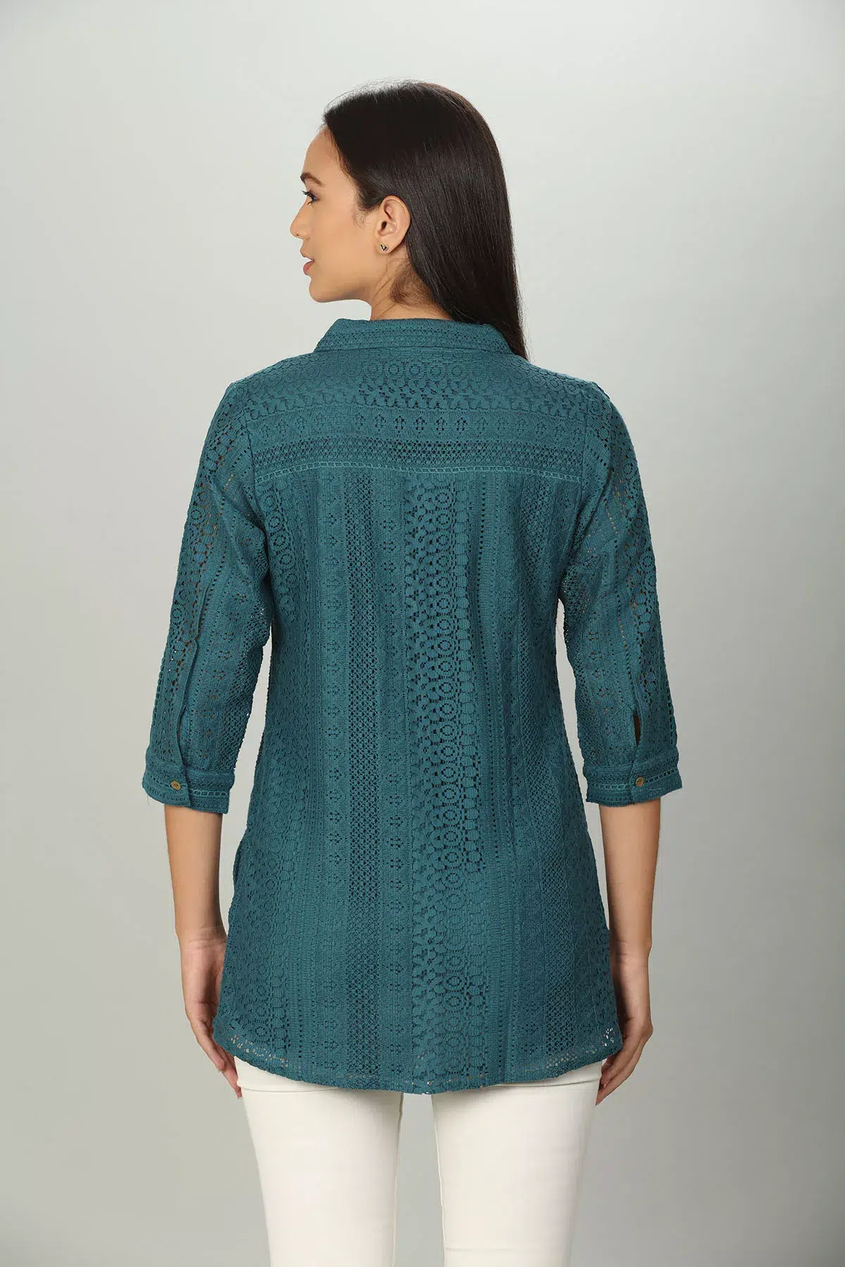 Teal Color Shirt For Women