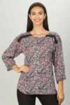 Pink Women Tops Printed