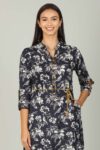 Navy Printed Female Tunic