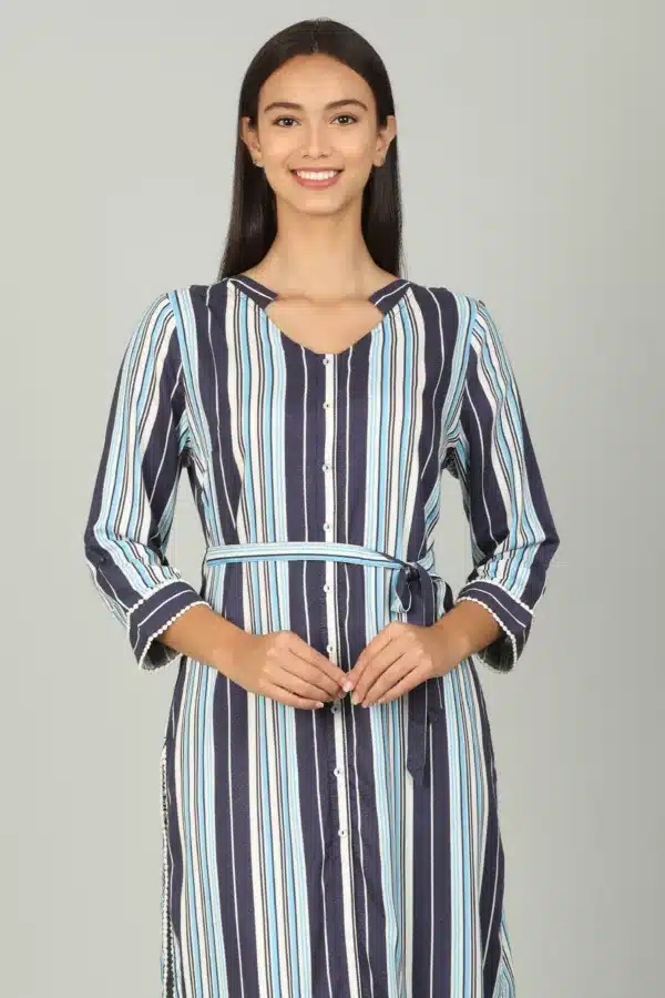 Blue Striped Women's Tunic