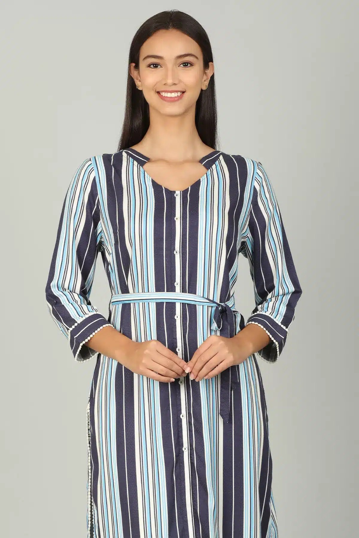 Blue Striped Women's Tunic