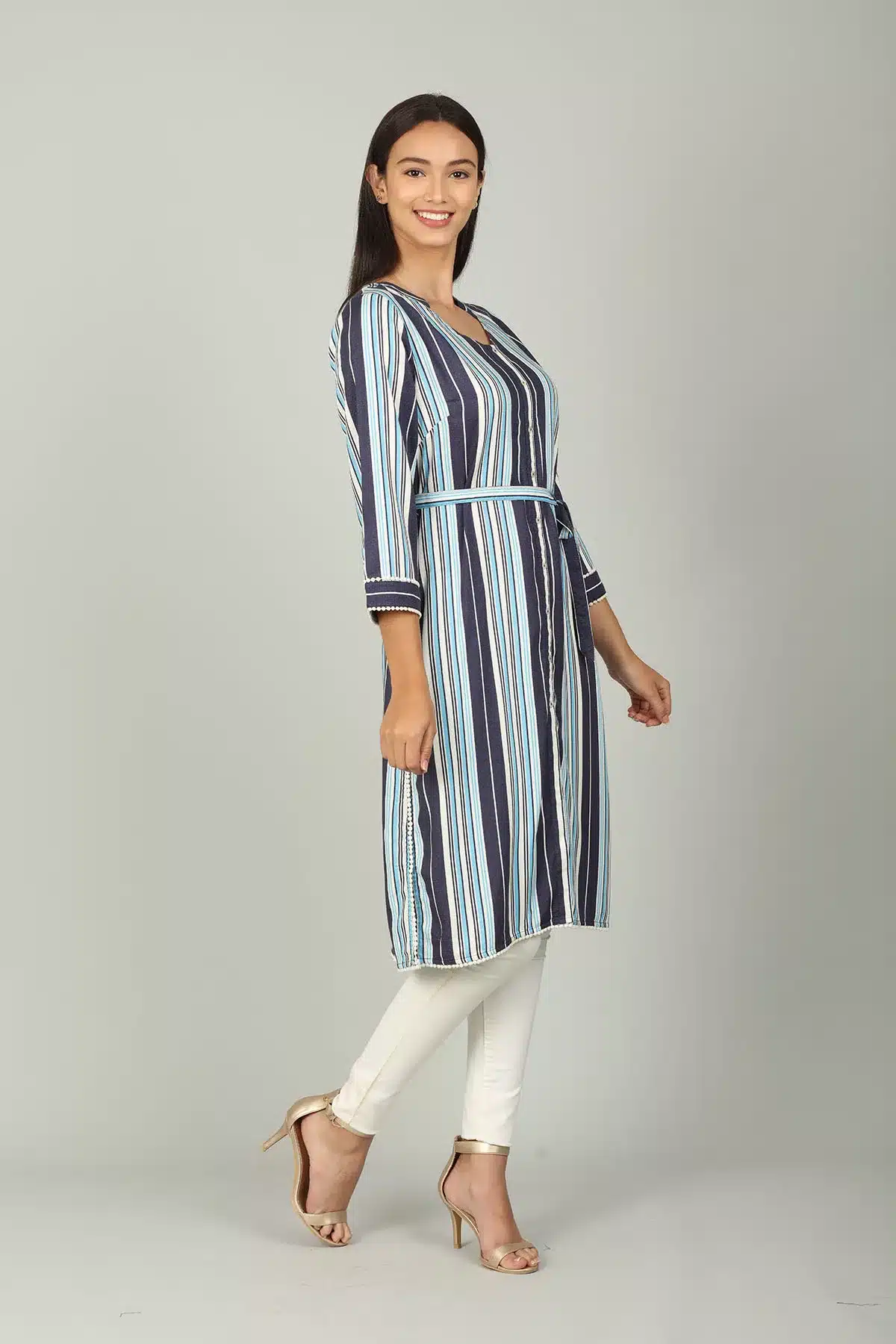 Blue Striped Women's Tunic