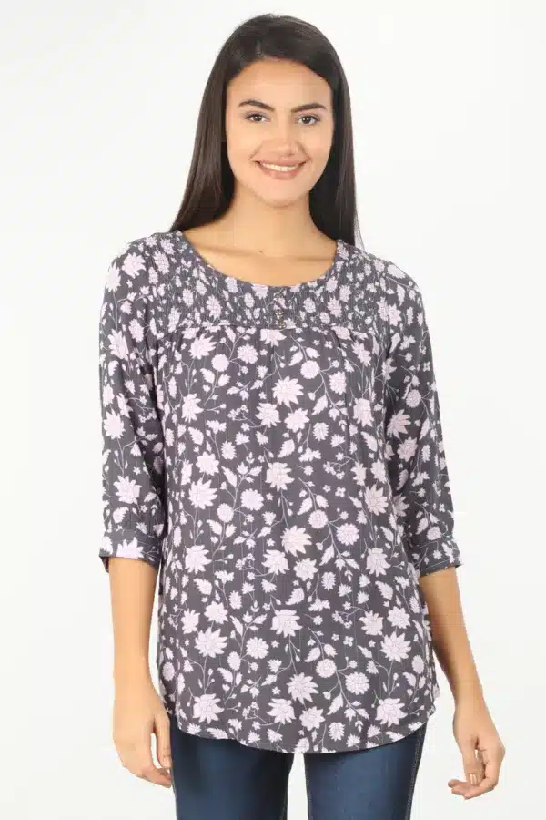 Lavender Grey Women Top Stylish
