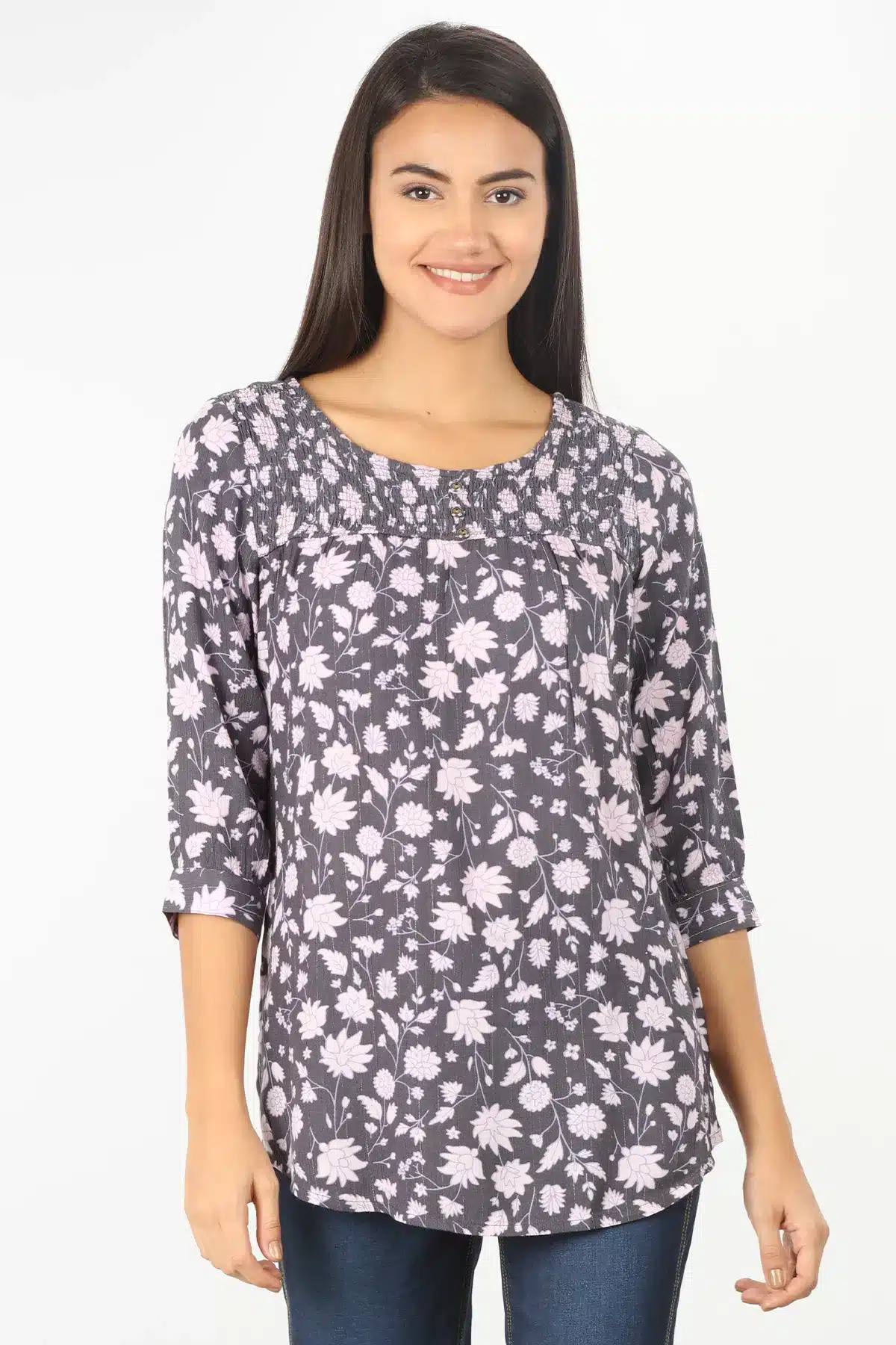 Lavender Grey Women Top Stylish