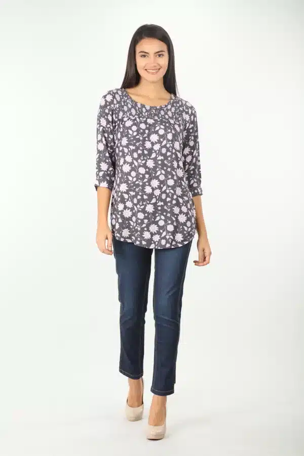 Lavender Grey Women Top Stylish