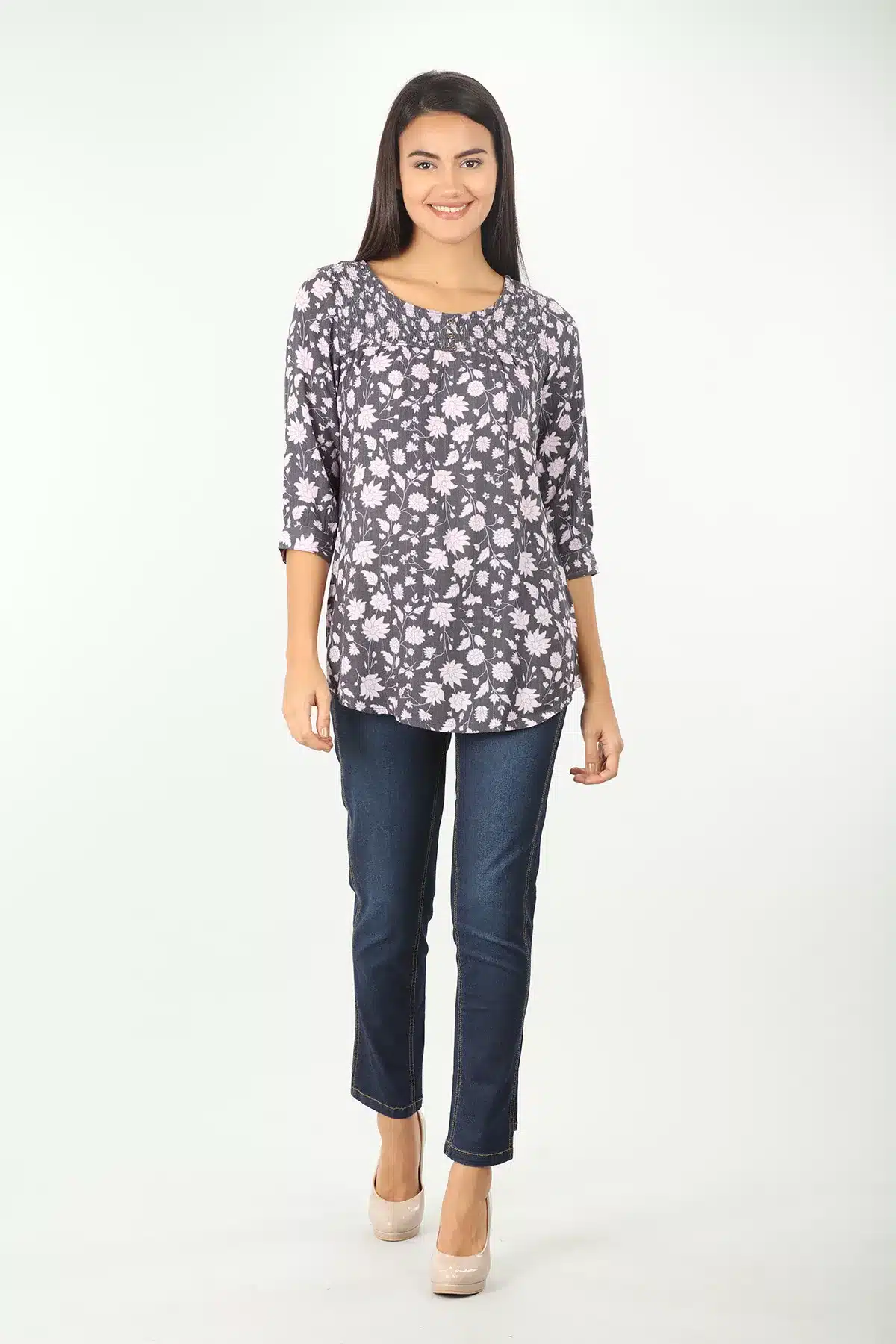 Lavender Grey Women Top Stylish