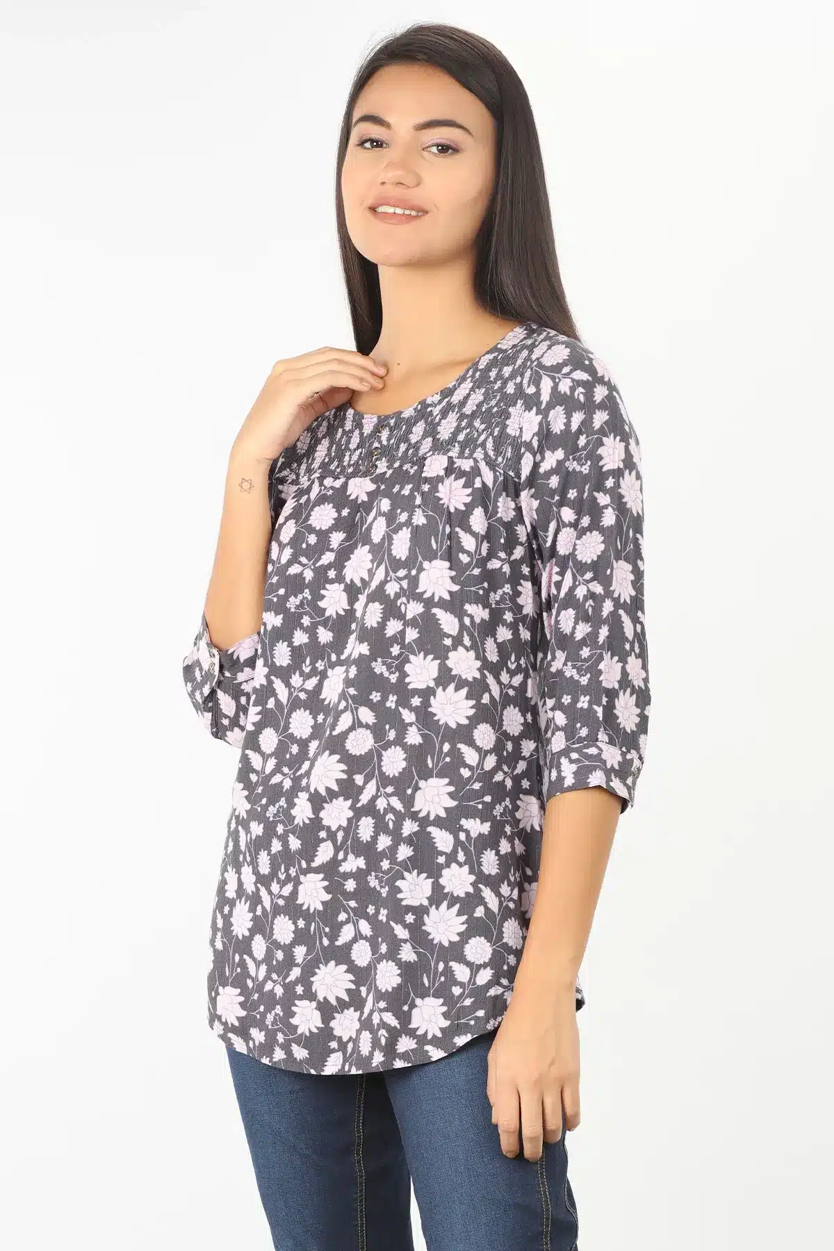 Lavender Grey Women Top Stylish
