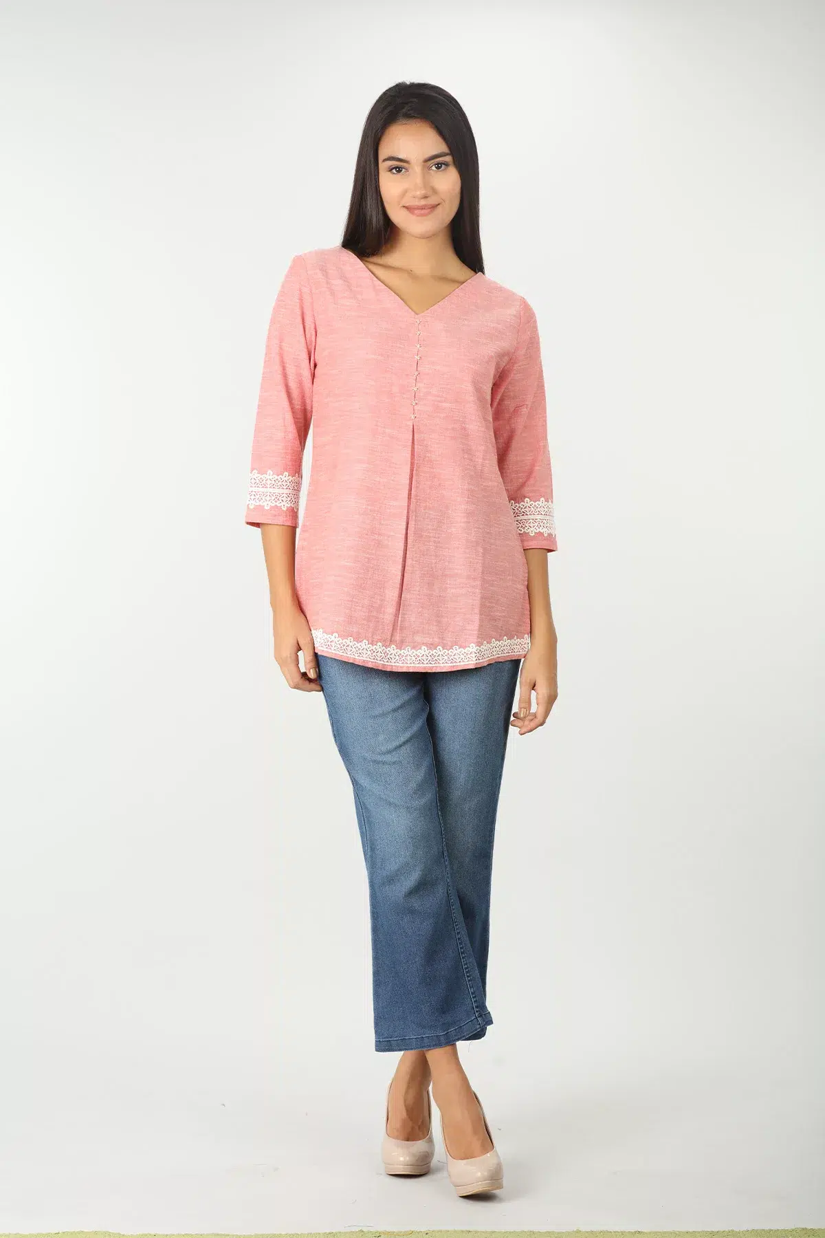 Pink Women Tops Casual