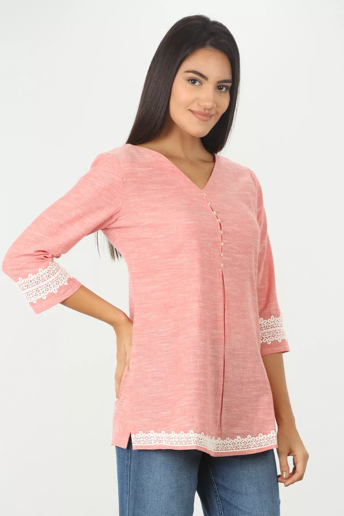 Pink Women Tops Casual