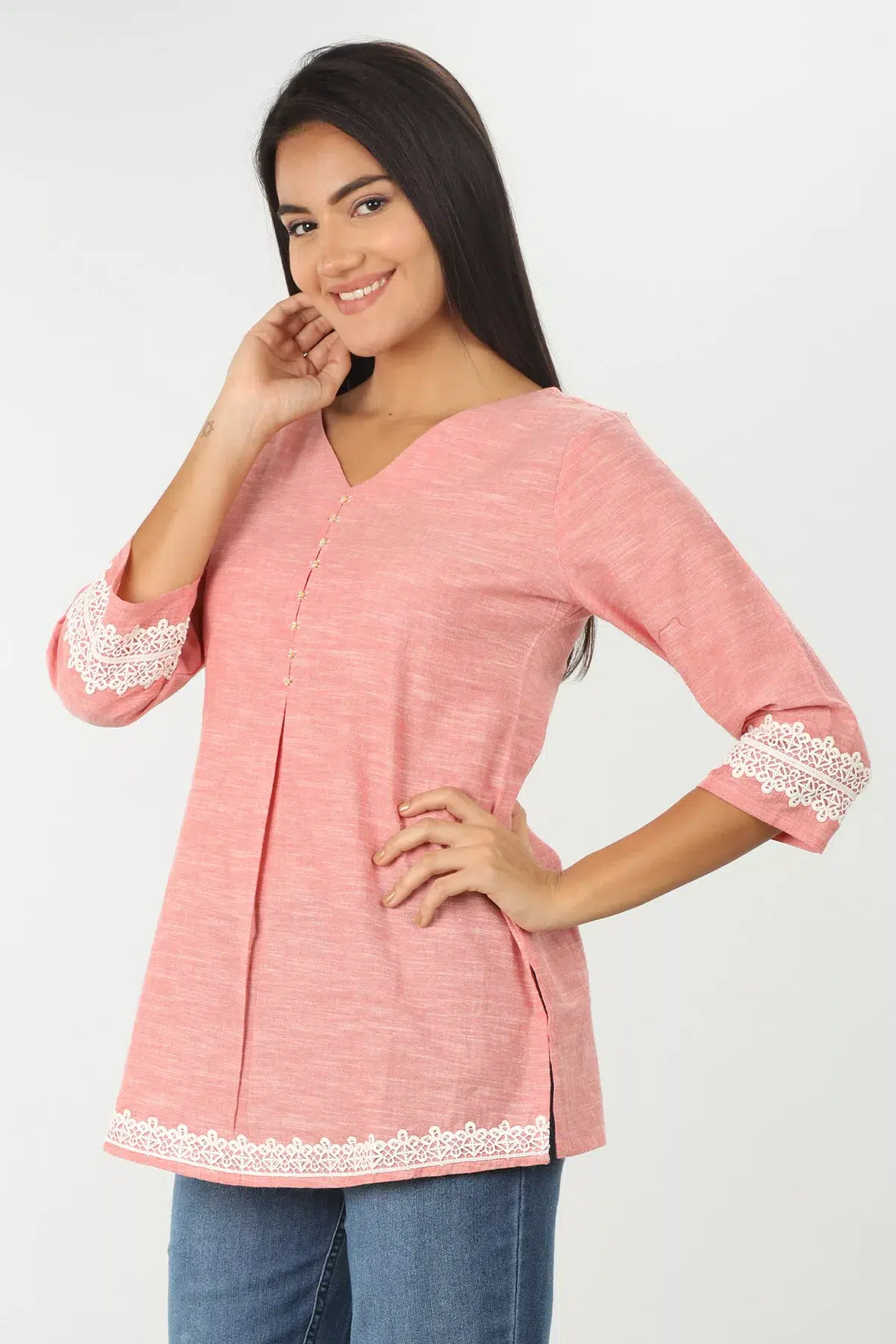 Pink Women Tops Casual