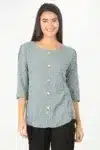 Grey Printed Women Tops India Online