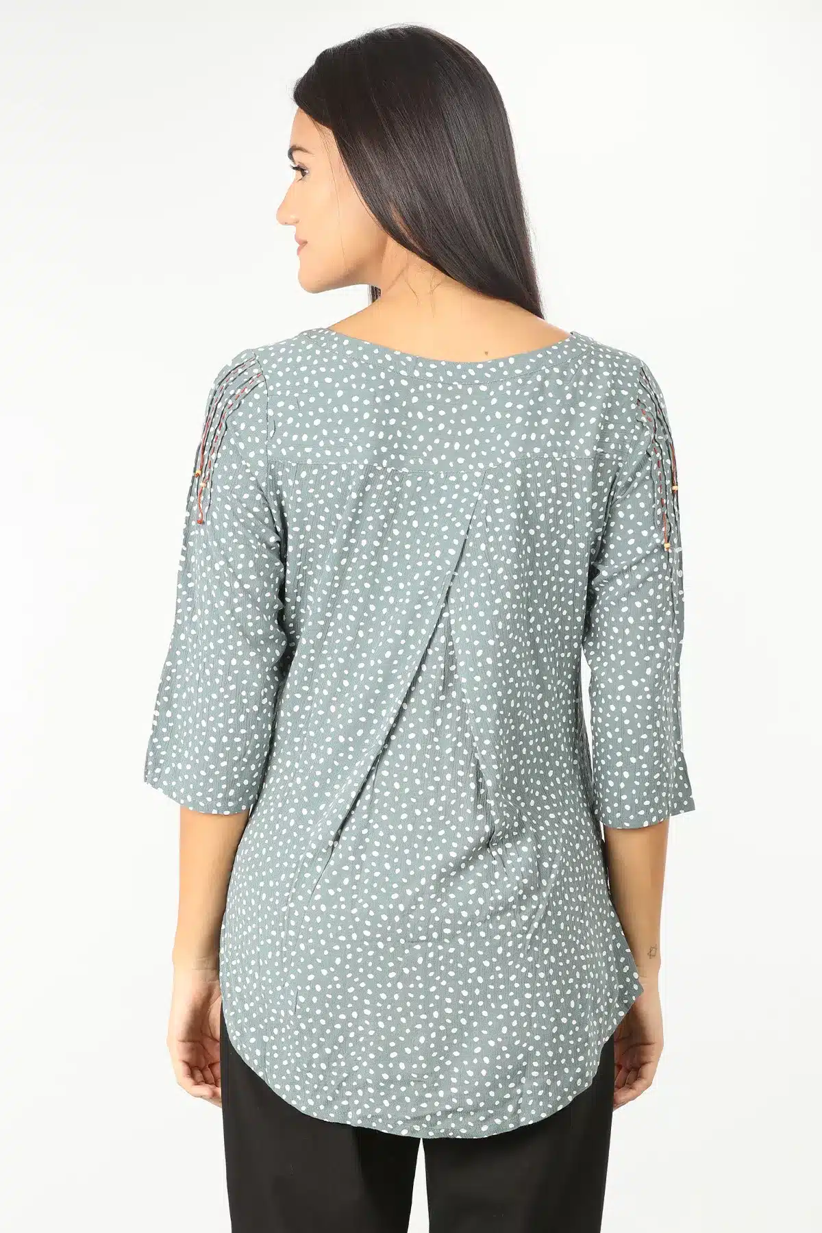 Grey Printed Women Tops India Online