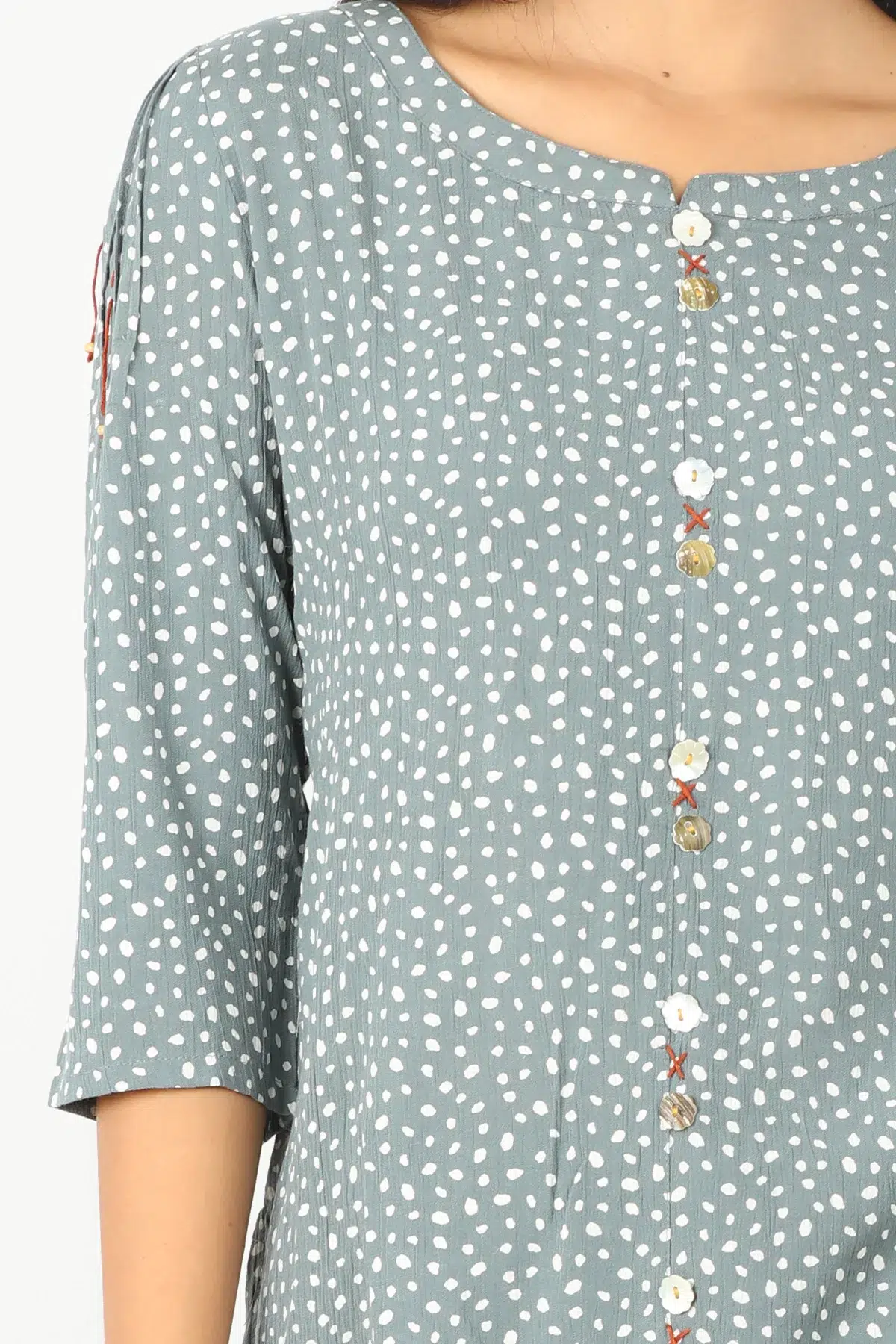 Grey Printed Women Tops India Online