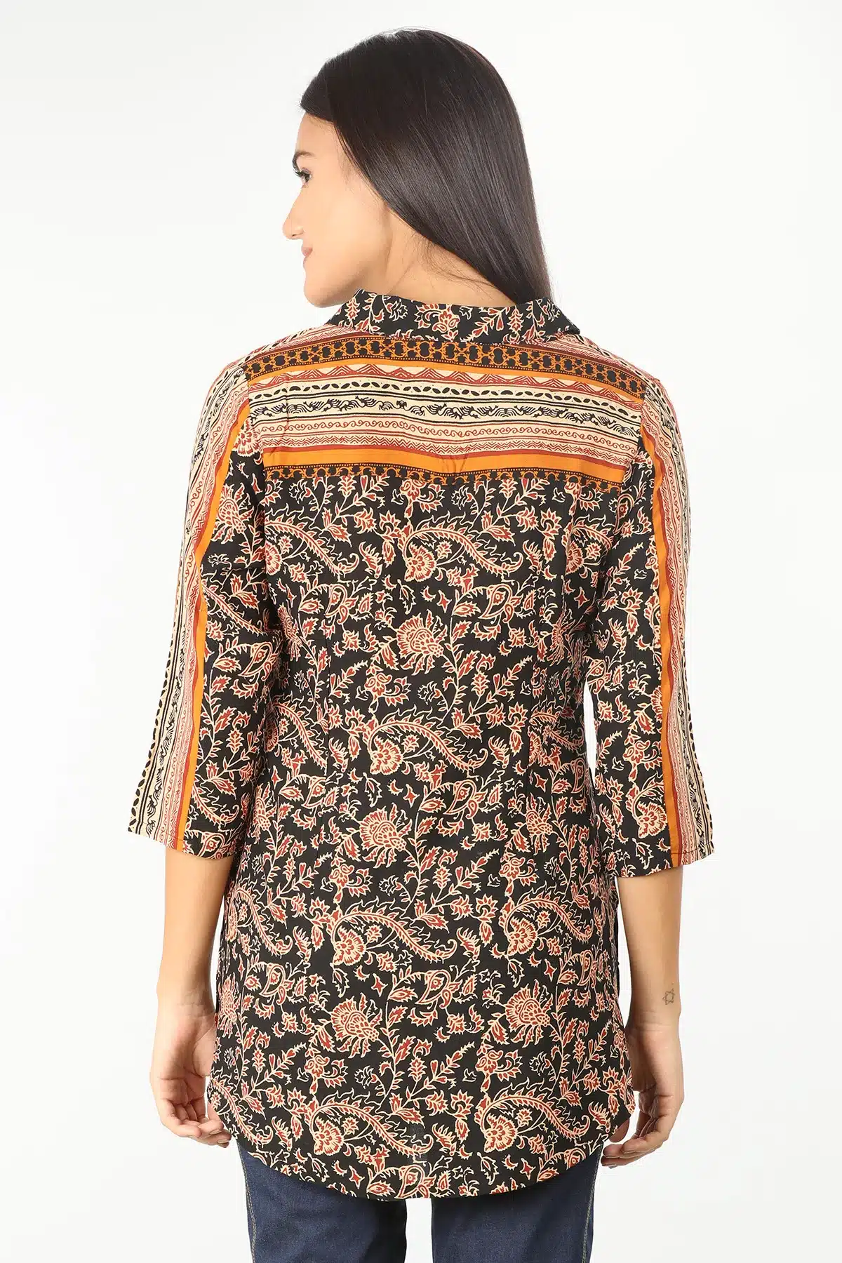 Printed Light Red Shirt For Woman