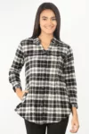 Black And White Check Shirt Ladies