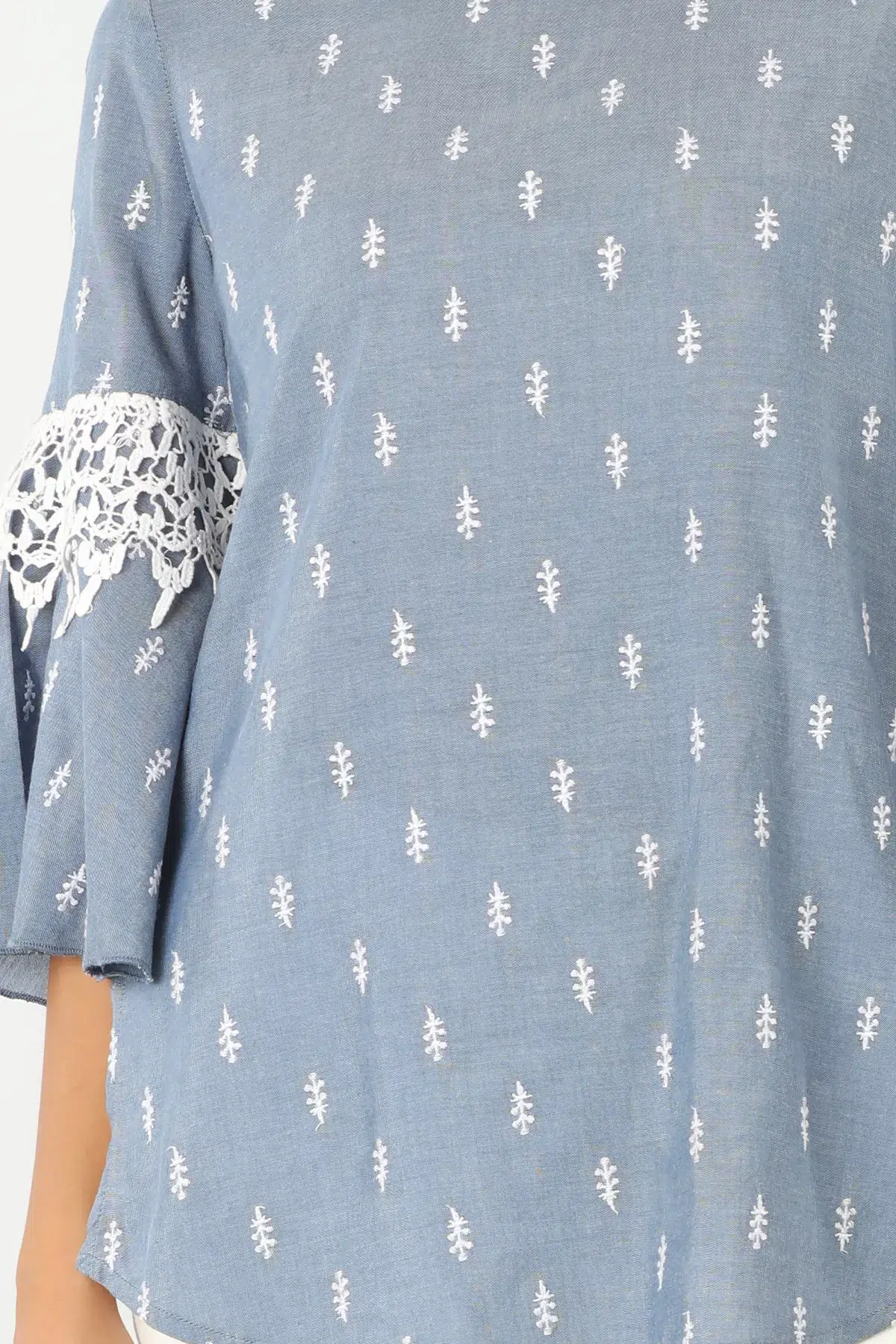 Blue Women Tops Printed