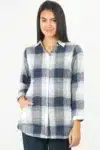 Blue Check Shirt Ladies