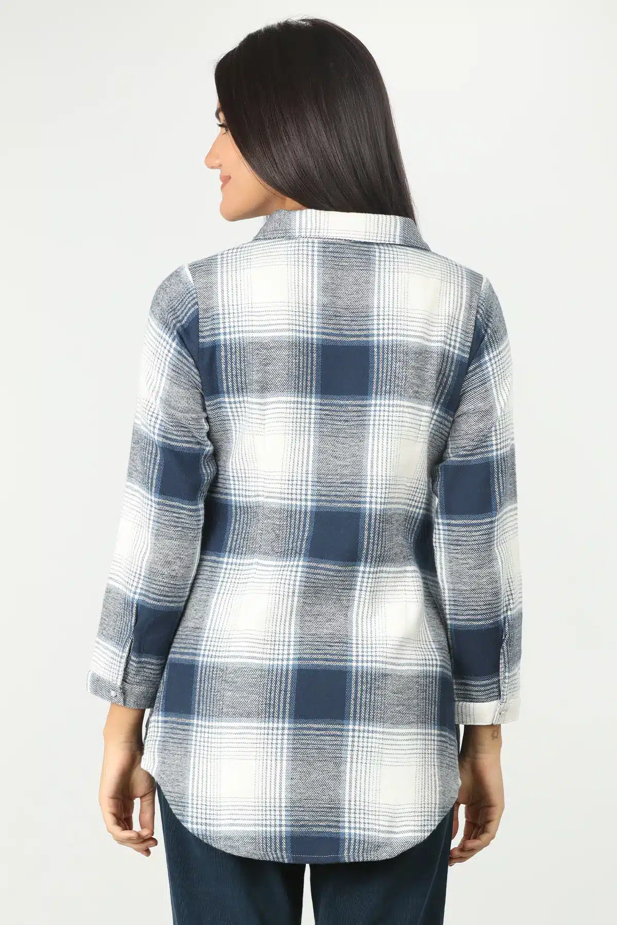 Blue Check Shirt Ladies