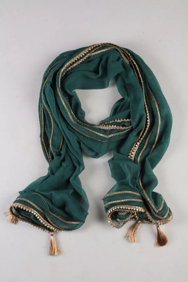 Teal Green Dupatta For Women