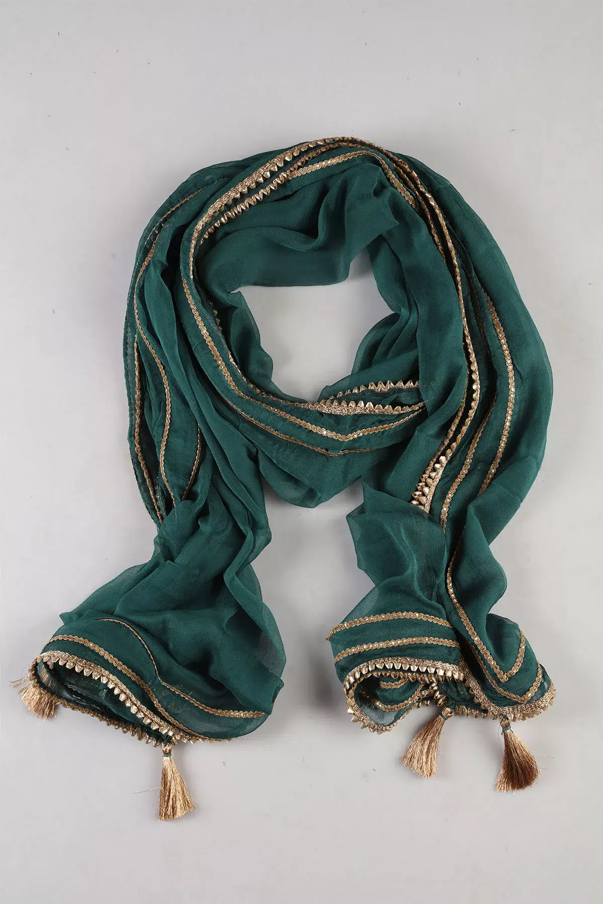Teal Green Dupatta For Women