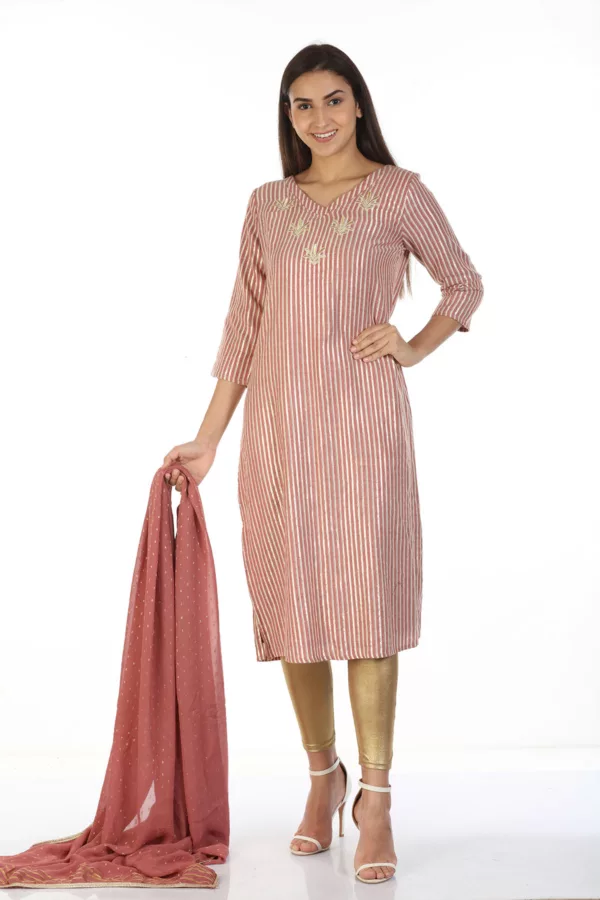 Brick Red Dupatta For Women