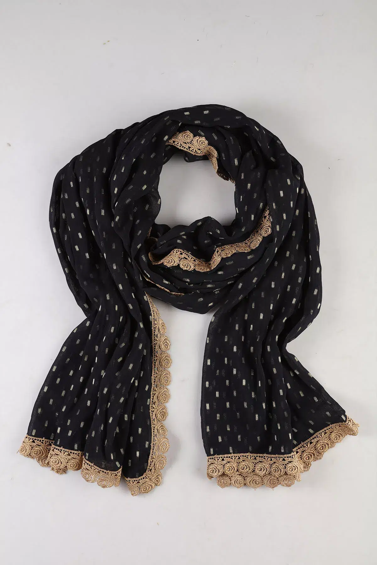 Charcoal Black Dupatta For Women