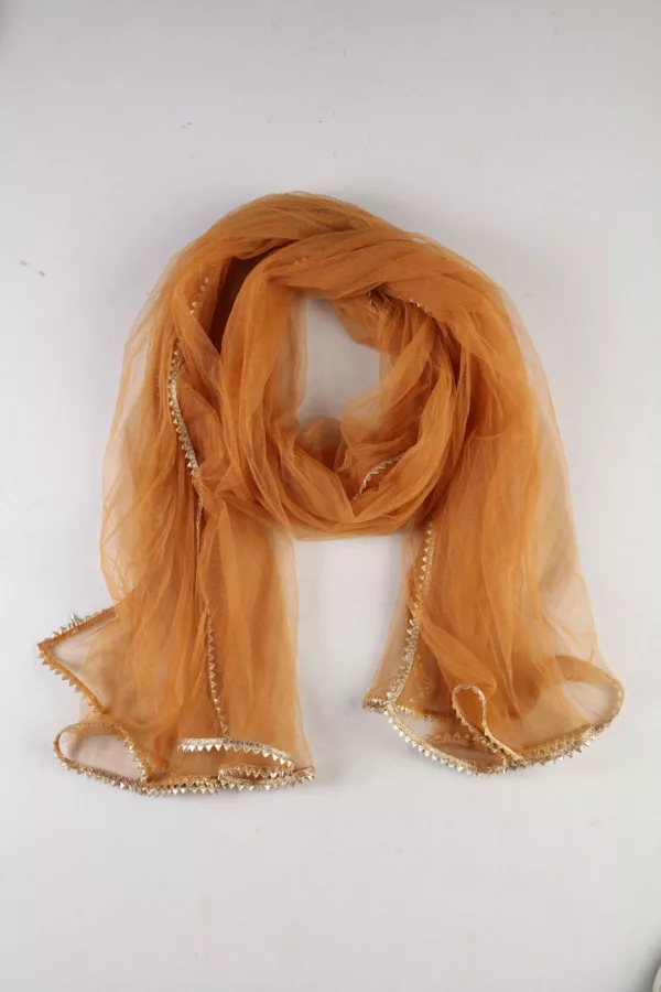 Rust Orange Dupatta For Women