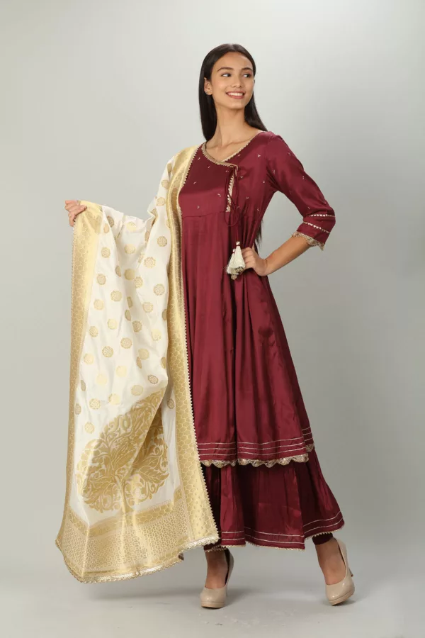 White Dupatta For Women