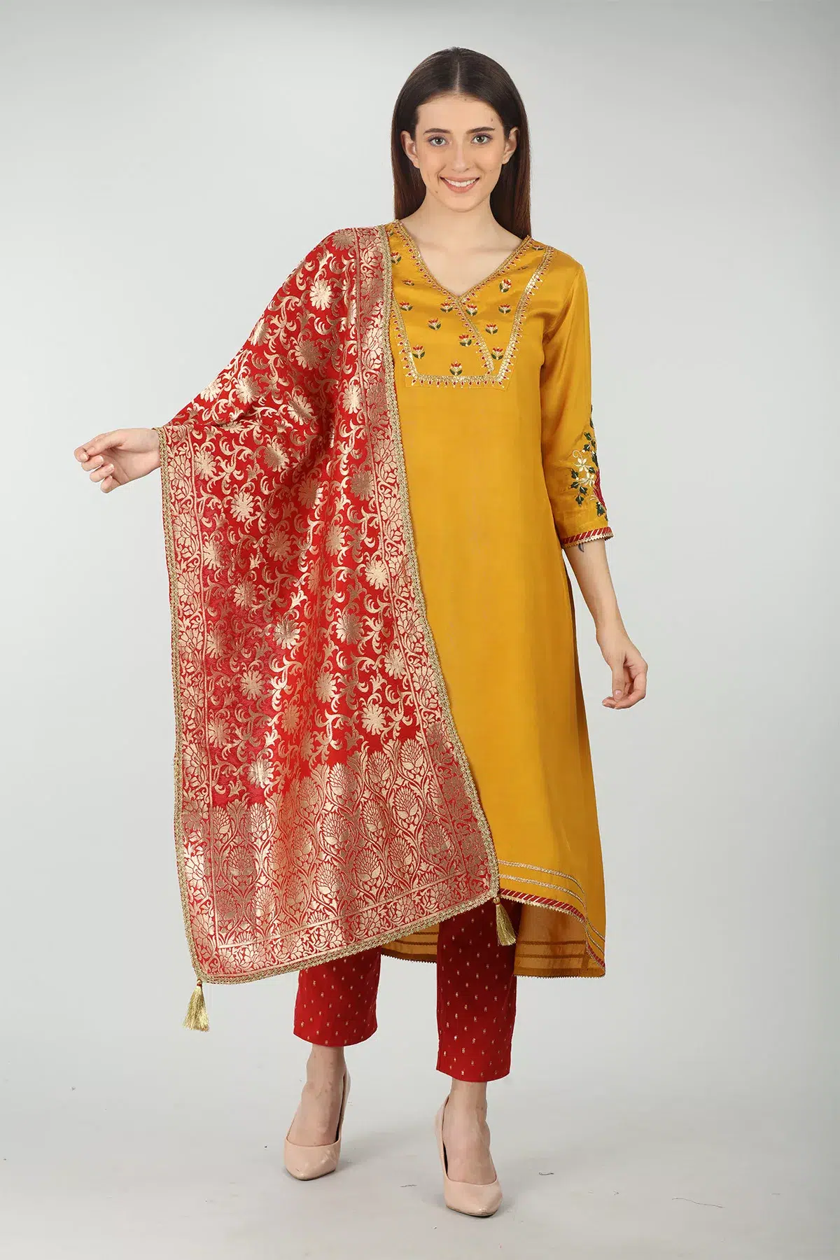Red Dupatta For Women