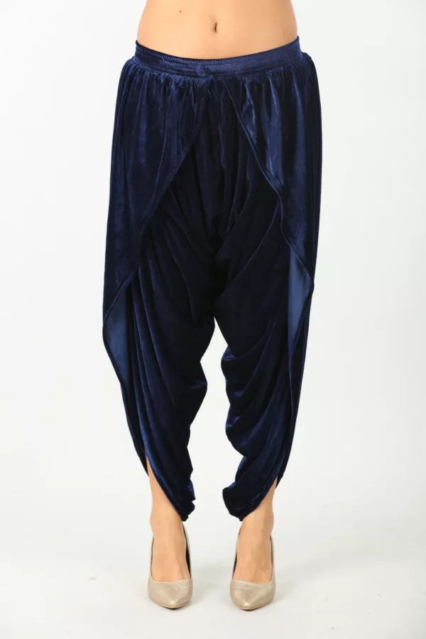 Navy Dhoti Pants For Women