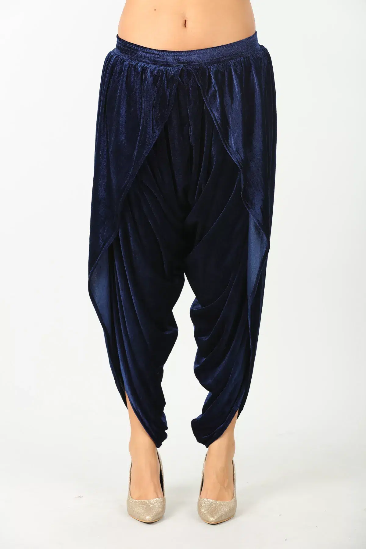 Navy Dhoti Pants For Women