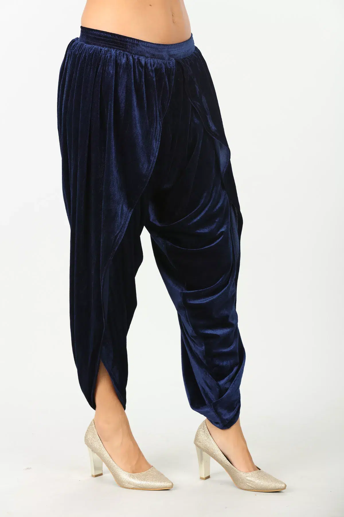 Navy Dhoti Pants For Women