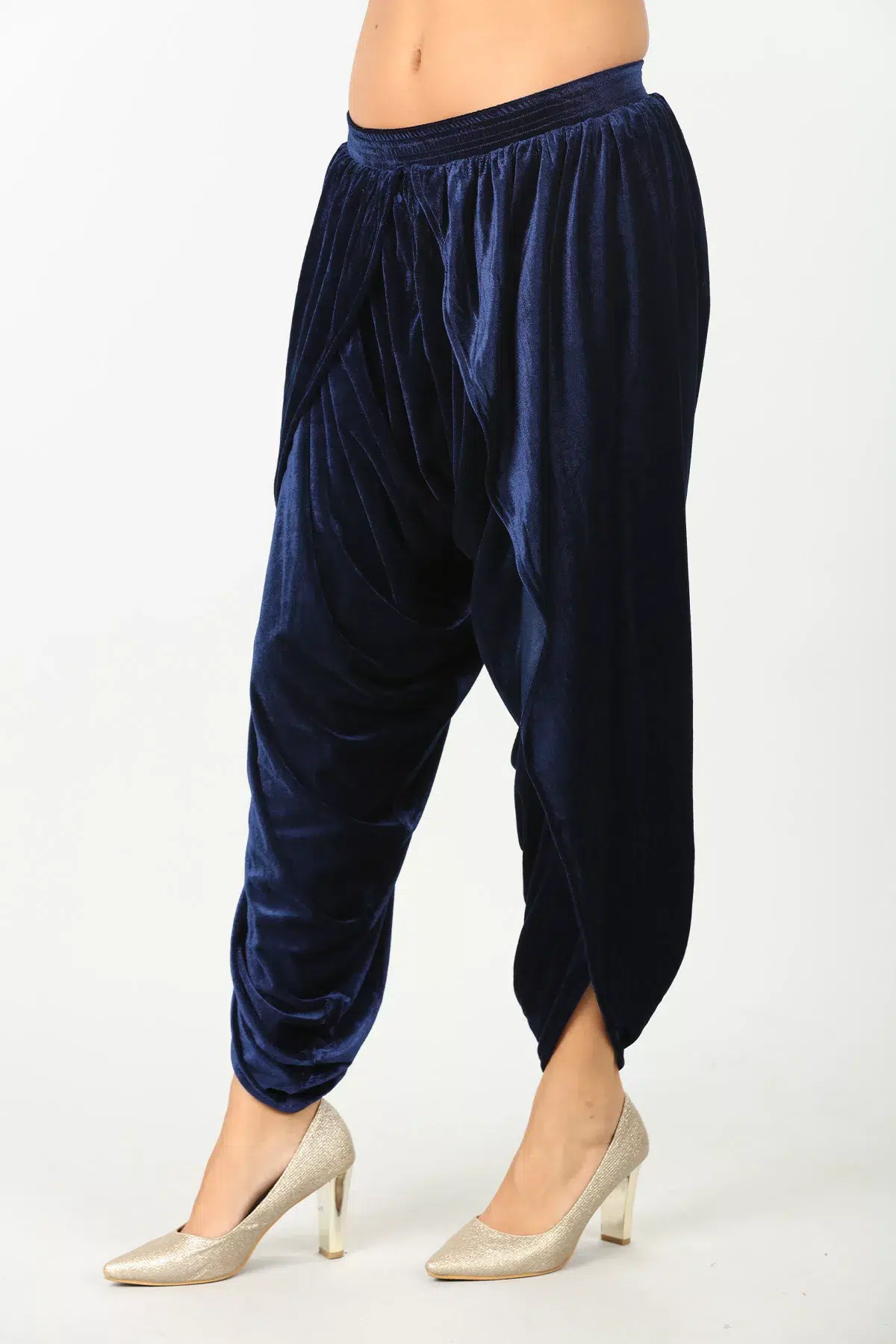 Navy Dhoti Pants For Women