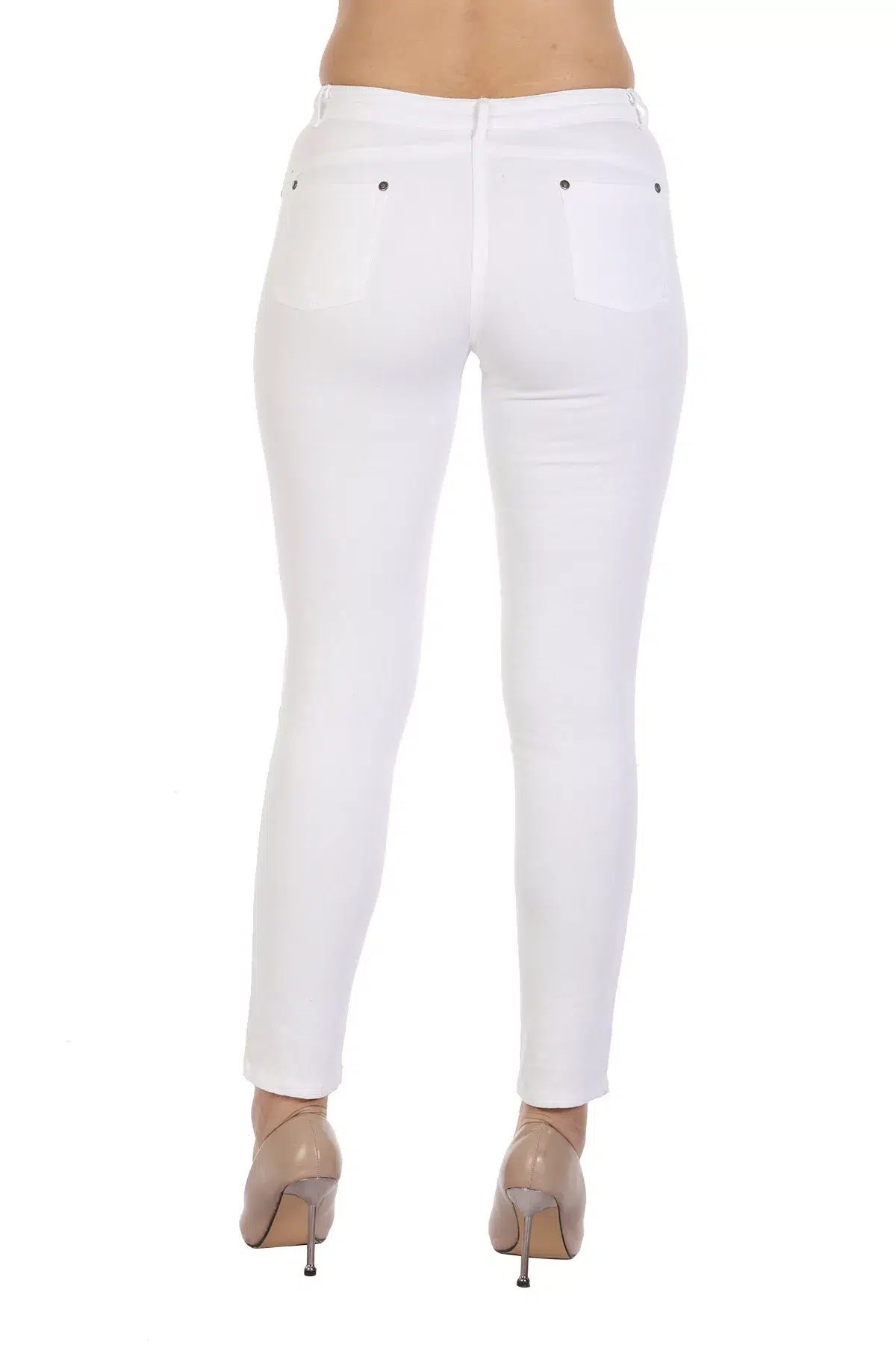 Solid White Pant For Women