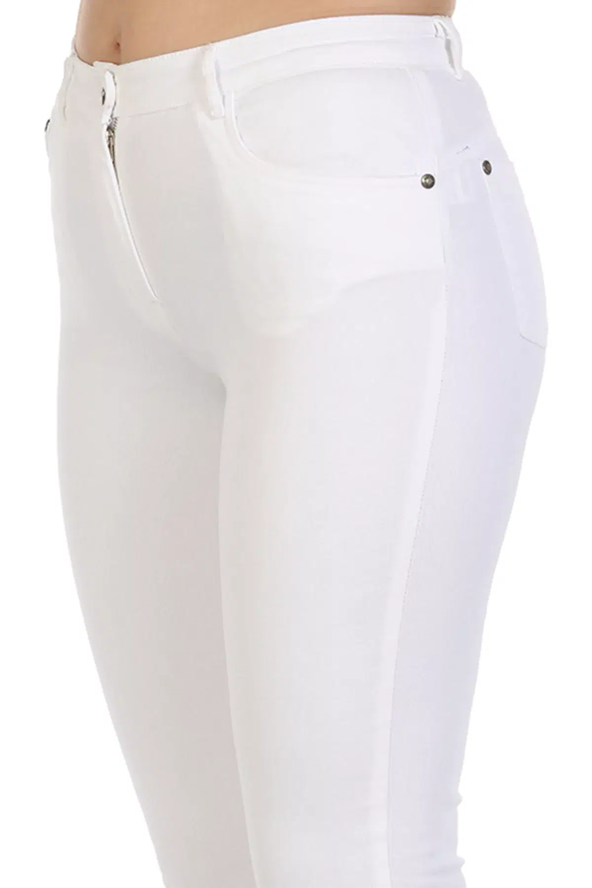 Solid White Pant For Women
