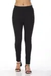 Black Solid Jeggings For Women