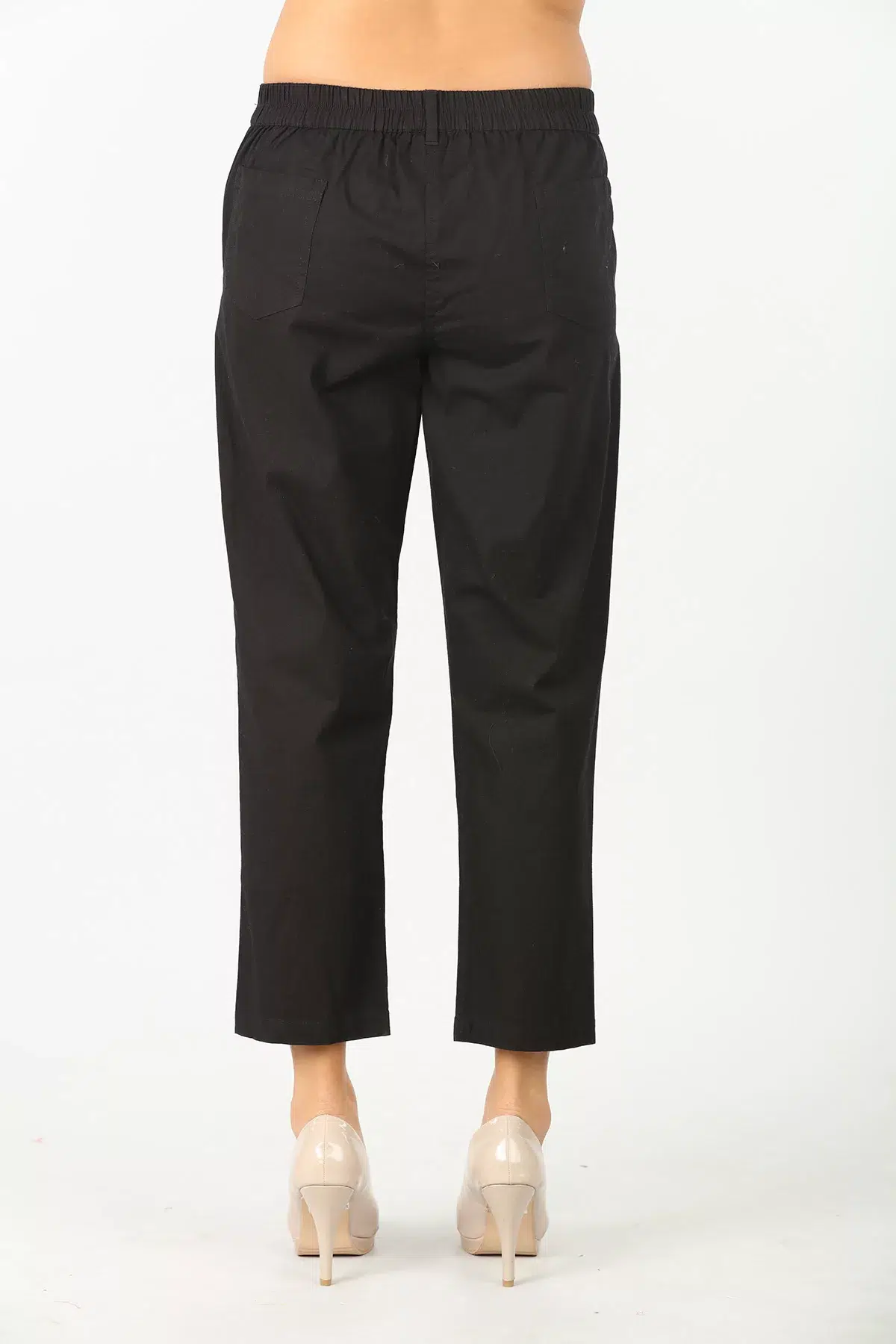 Solid Black Pant For Women