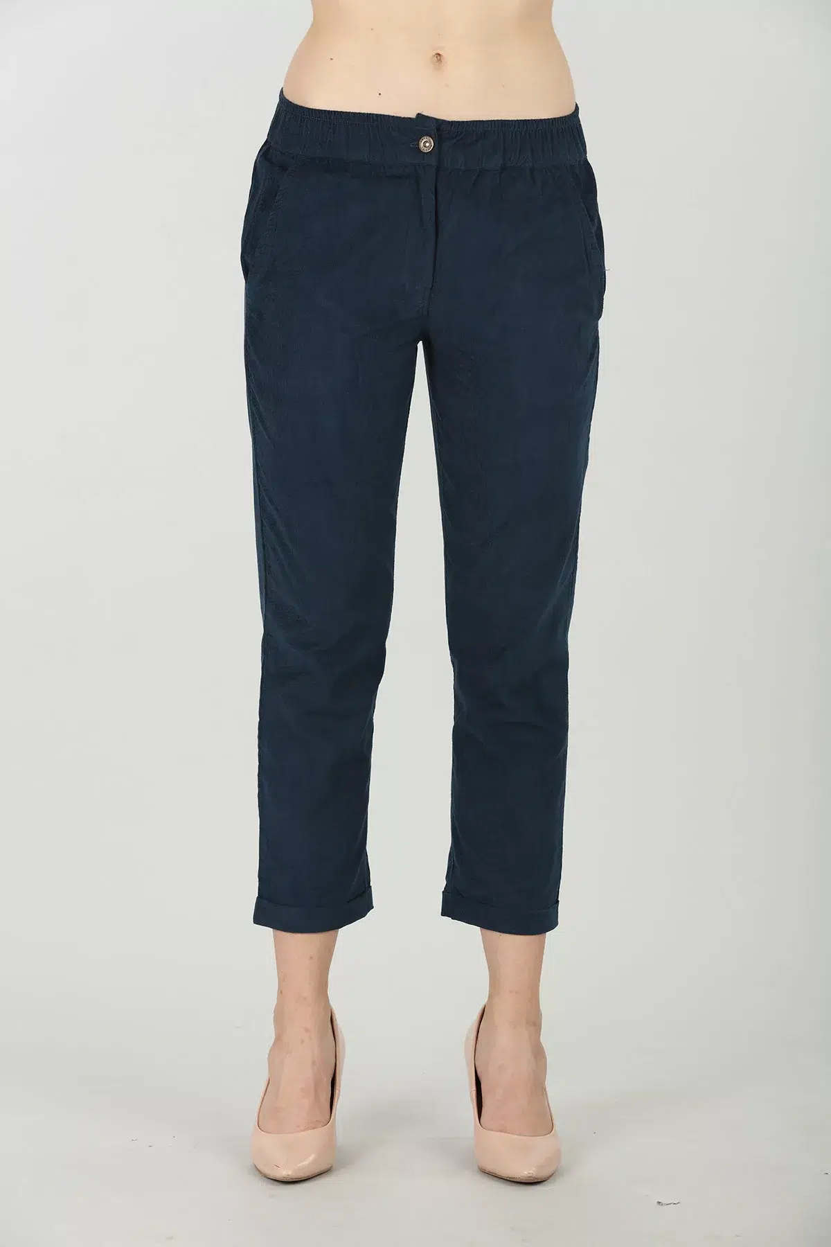 Solid Blue Pant For Women