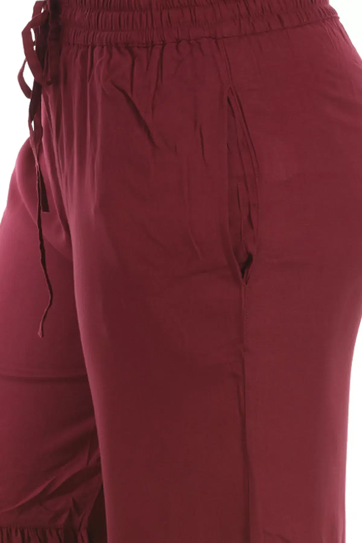Solid Wine Sharara For Women