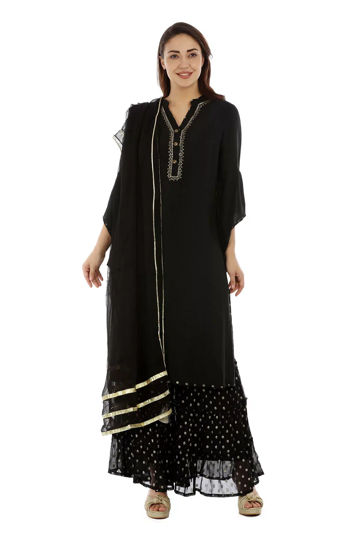 Black Sharara For Women