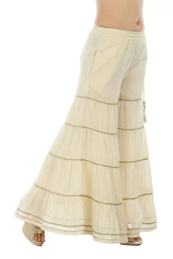 Cream Garara For Women