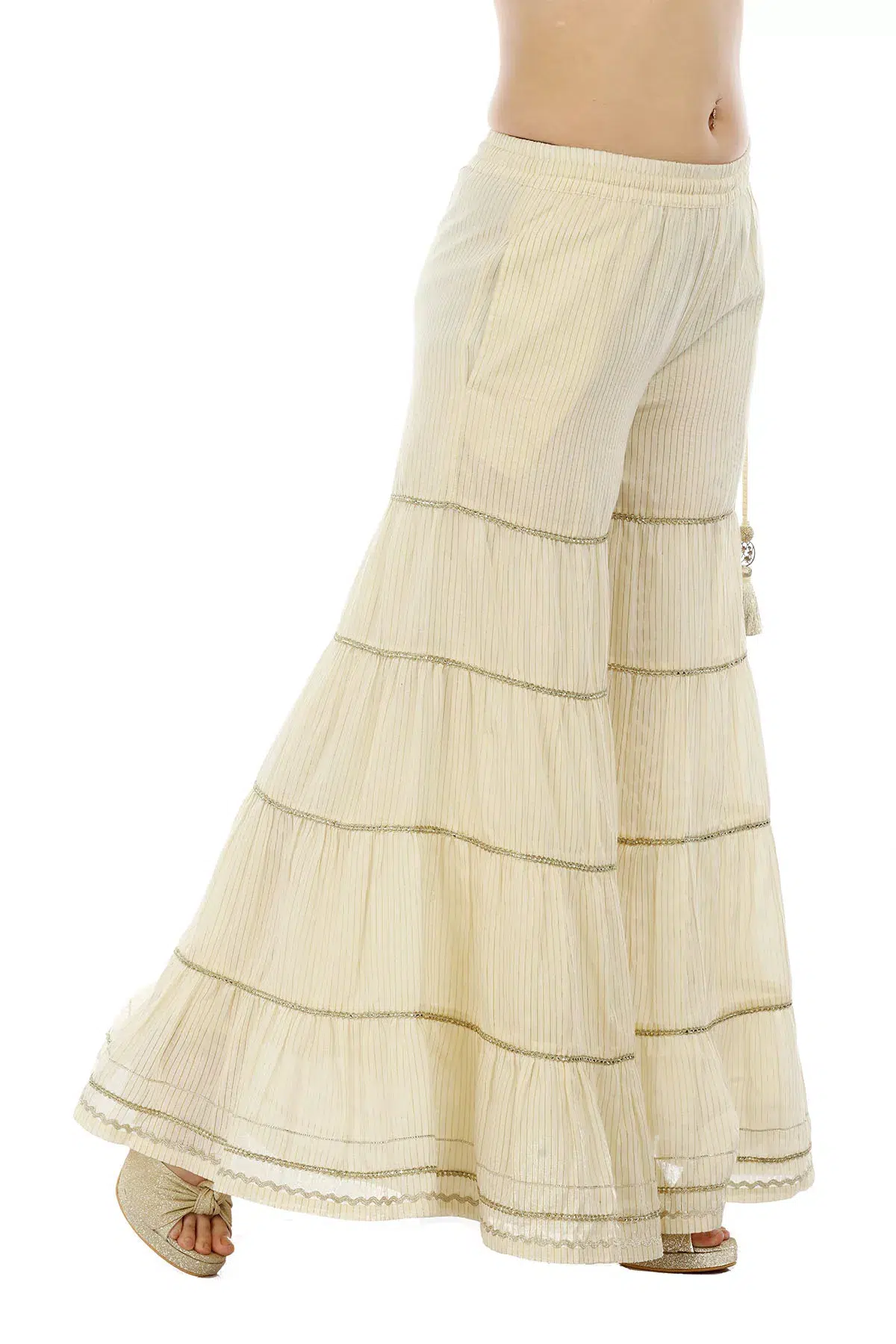 Cream Garara For Women