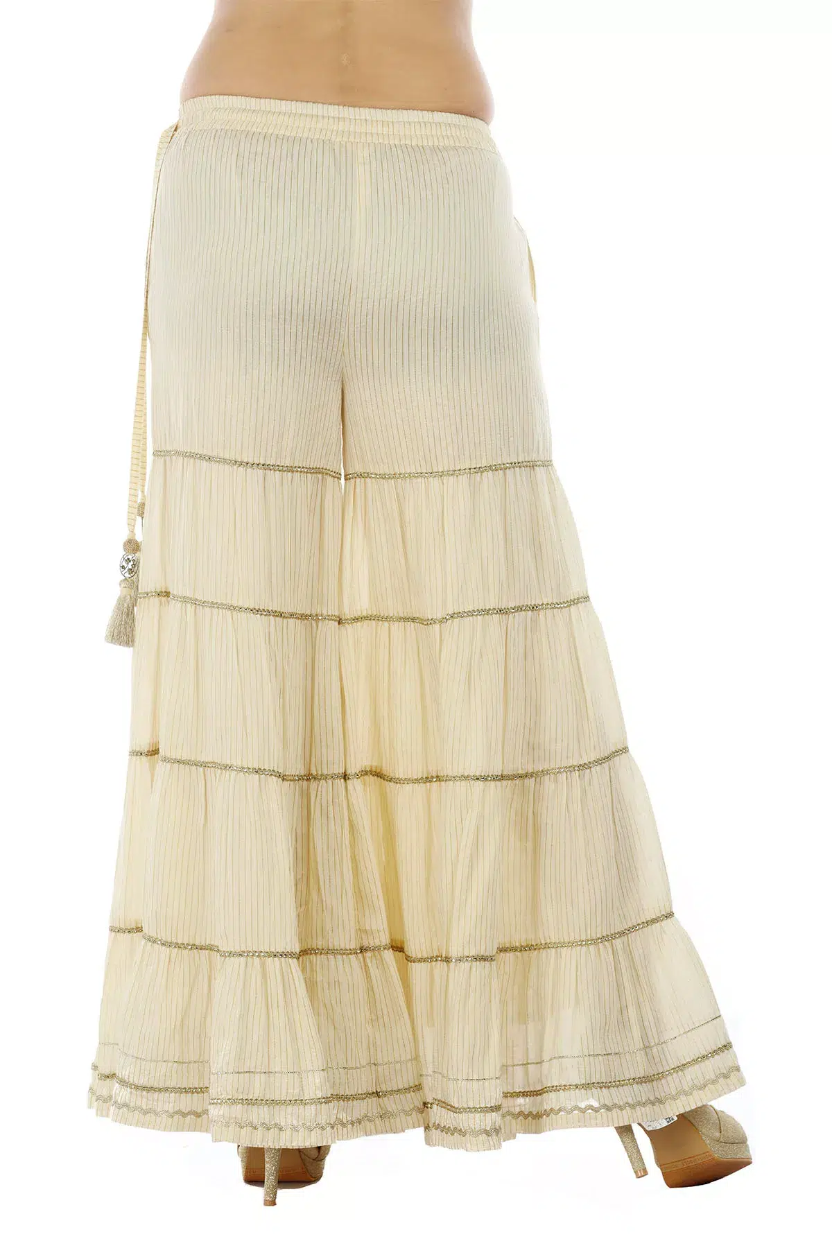 Cream Garara For Women
