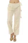 Striped Beige Palazzo For Woman